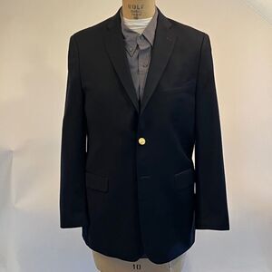 Michael‎ Kors Black Blazer 100% Wool with Gold Buttons Size 20R